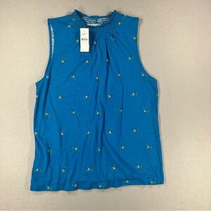 Loft Blue Floral Women’s Top New with Tags Size Small